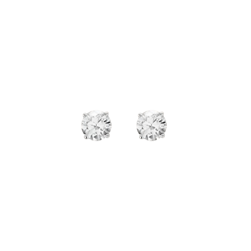 Stroili Orecchini Oro Bianco 9K Punto Luce 6 mm Claire
