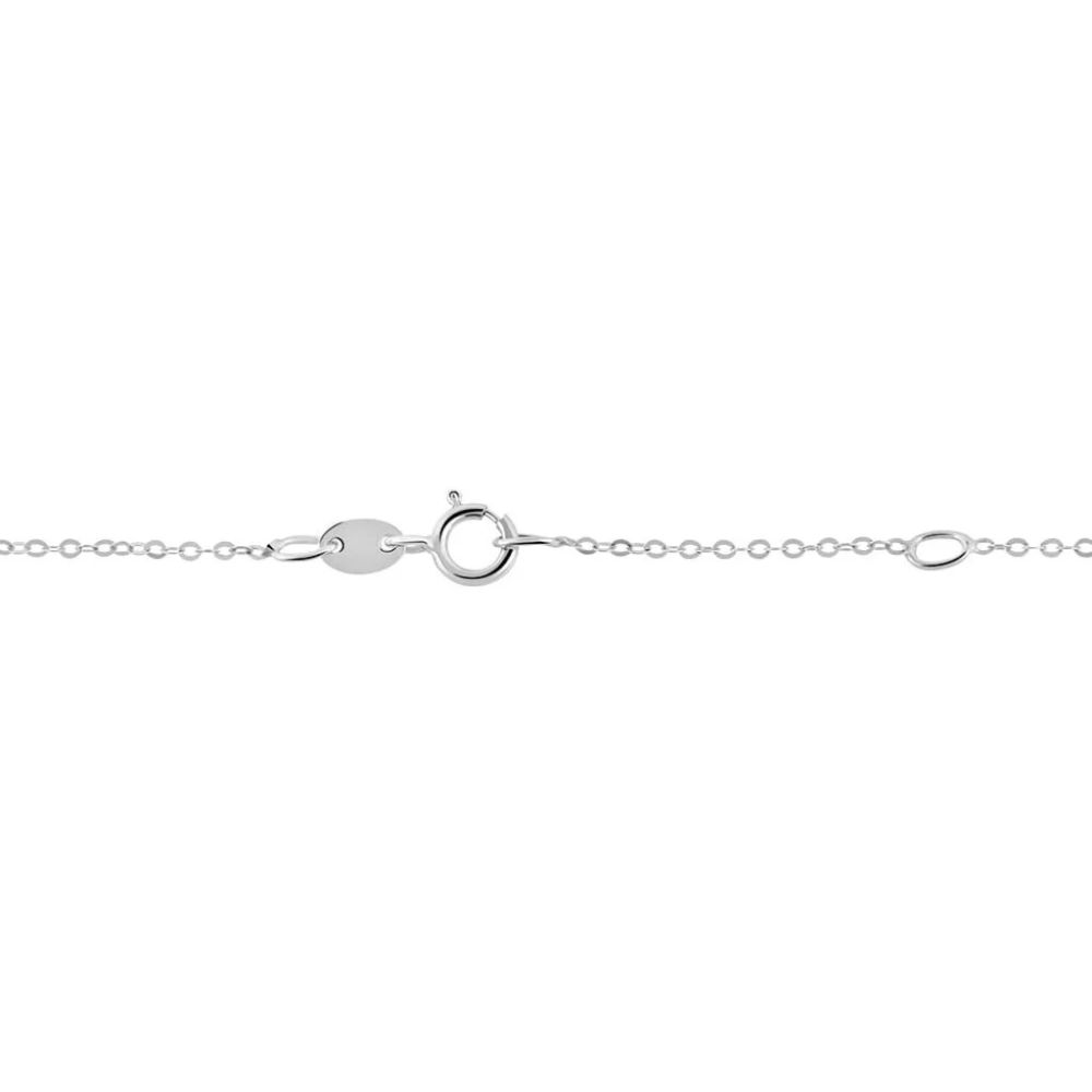 Stroili Collana Oro Bianco 9K Stella Zirconata