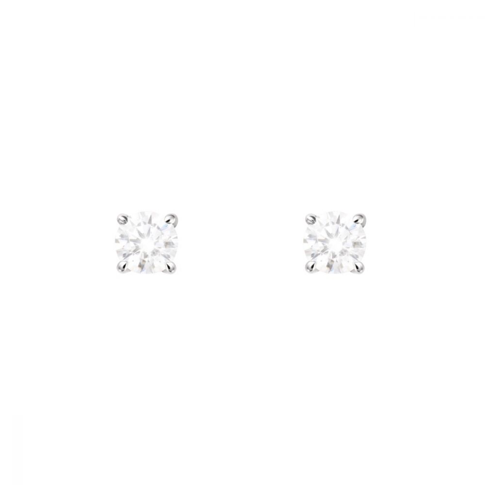 Stroili Orecchini Donna Oro Bianco 9K Punto Luce Claire