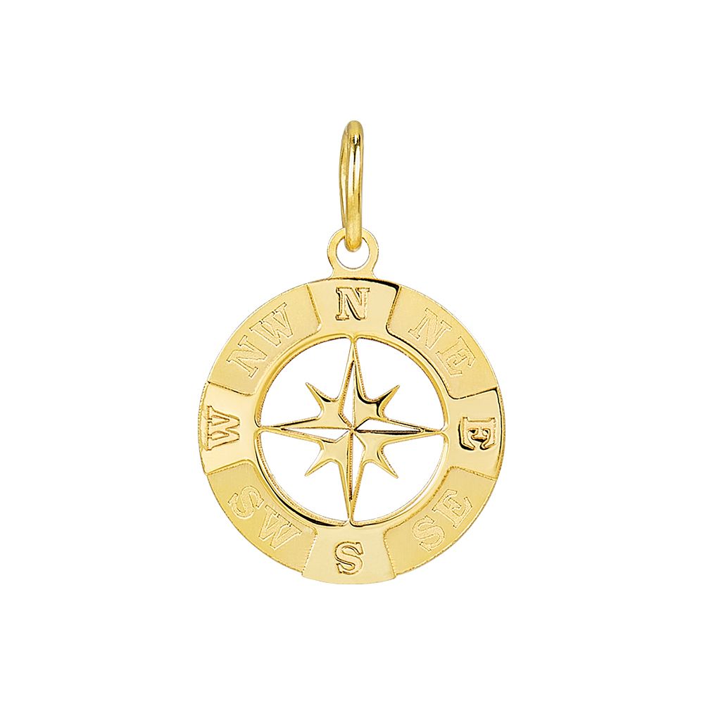 Stroili Pendente Oro Giallo 9K Rosa Dei Venti L'Homme Or