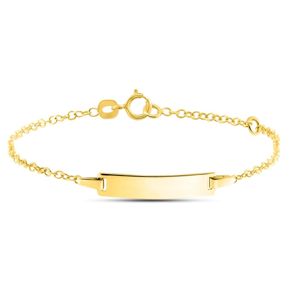 Stroili Bracciale Oro Giallo 9K con Targhetta Holy 