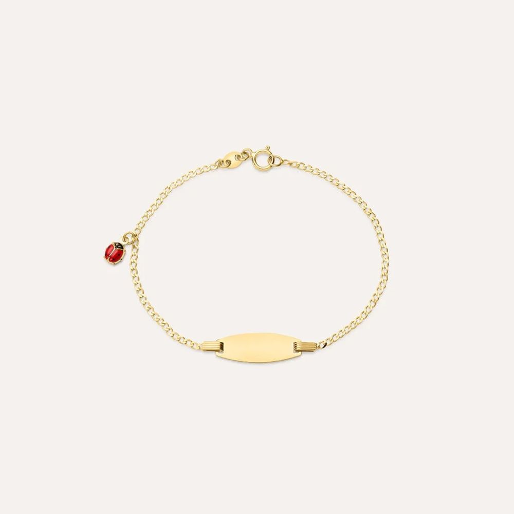 Stroili Bracciale Oro Giallo 9K con Targhetta Holy