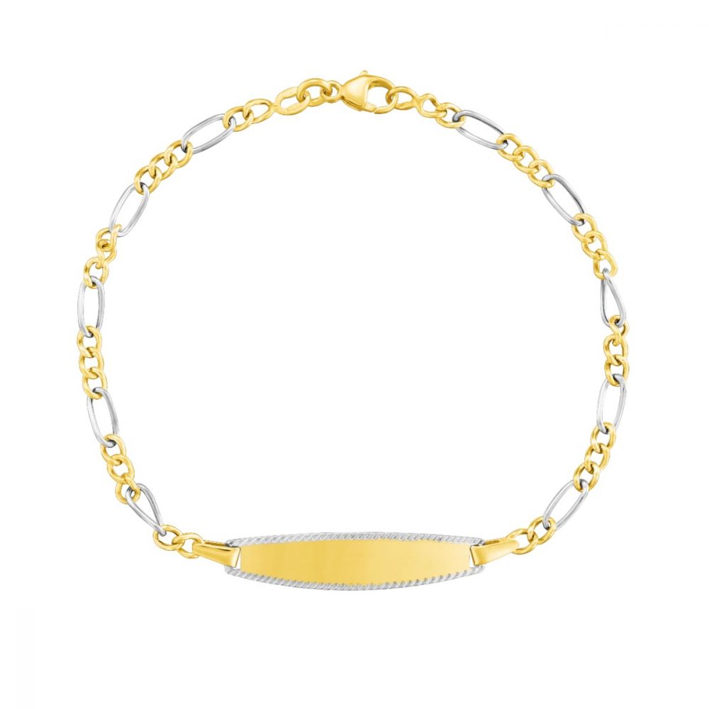 Stroili Bracciale Oro Giallo 9Kt Con Targa Holy