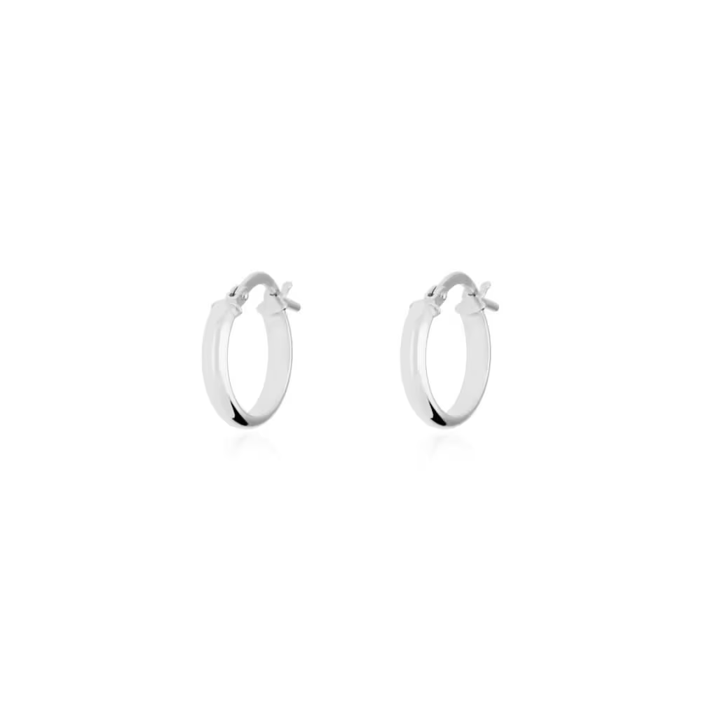 Stroili Orecchini Cerchio Oro Bianco 9K 10 mm Toujours