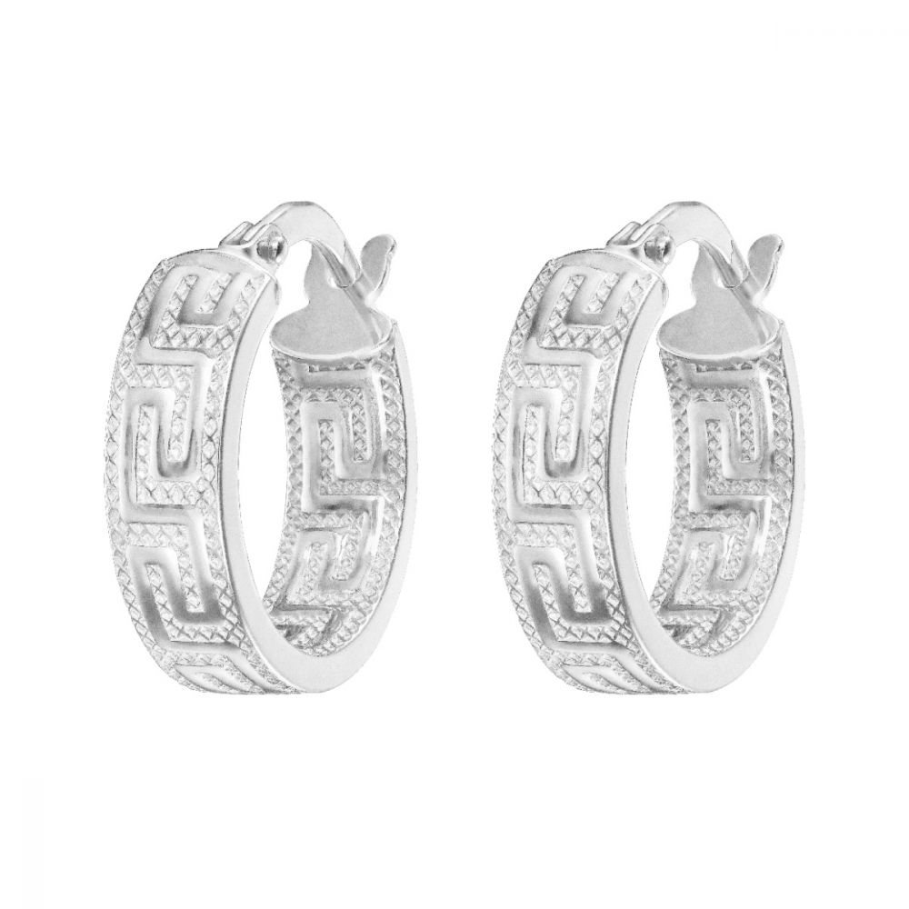 Stroili Cerchi Donna Oro Bianco 9K 10 mm Toujours
