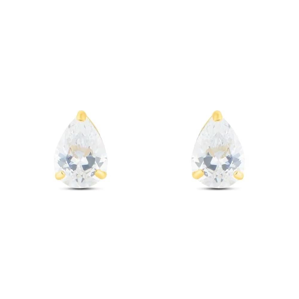 Stroili Orecchini Lobo Oro Giallo 9K Cristallo a Goccia
