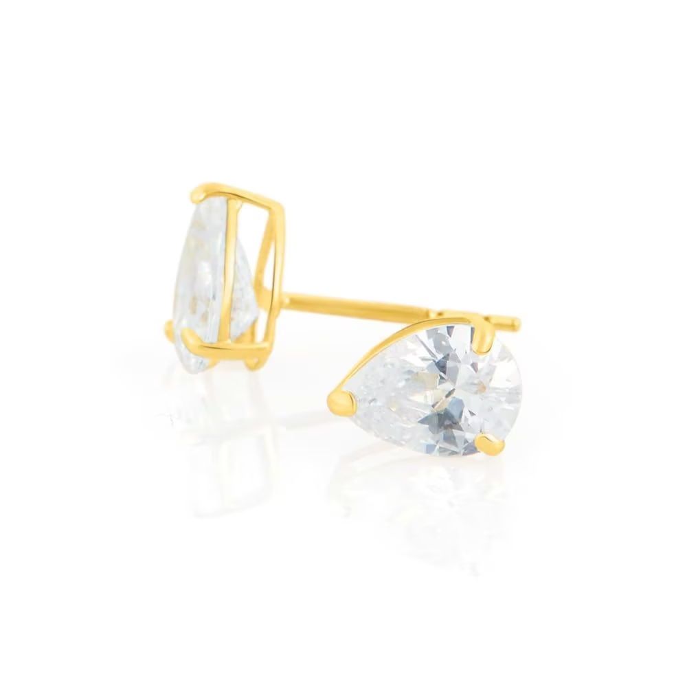 Stroili Orecchini Lobo Oro Giallo 9K Cristallo a Goccia