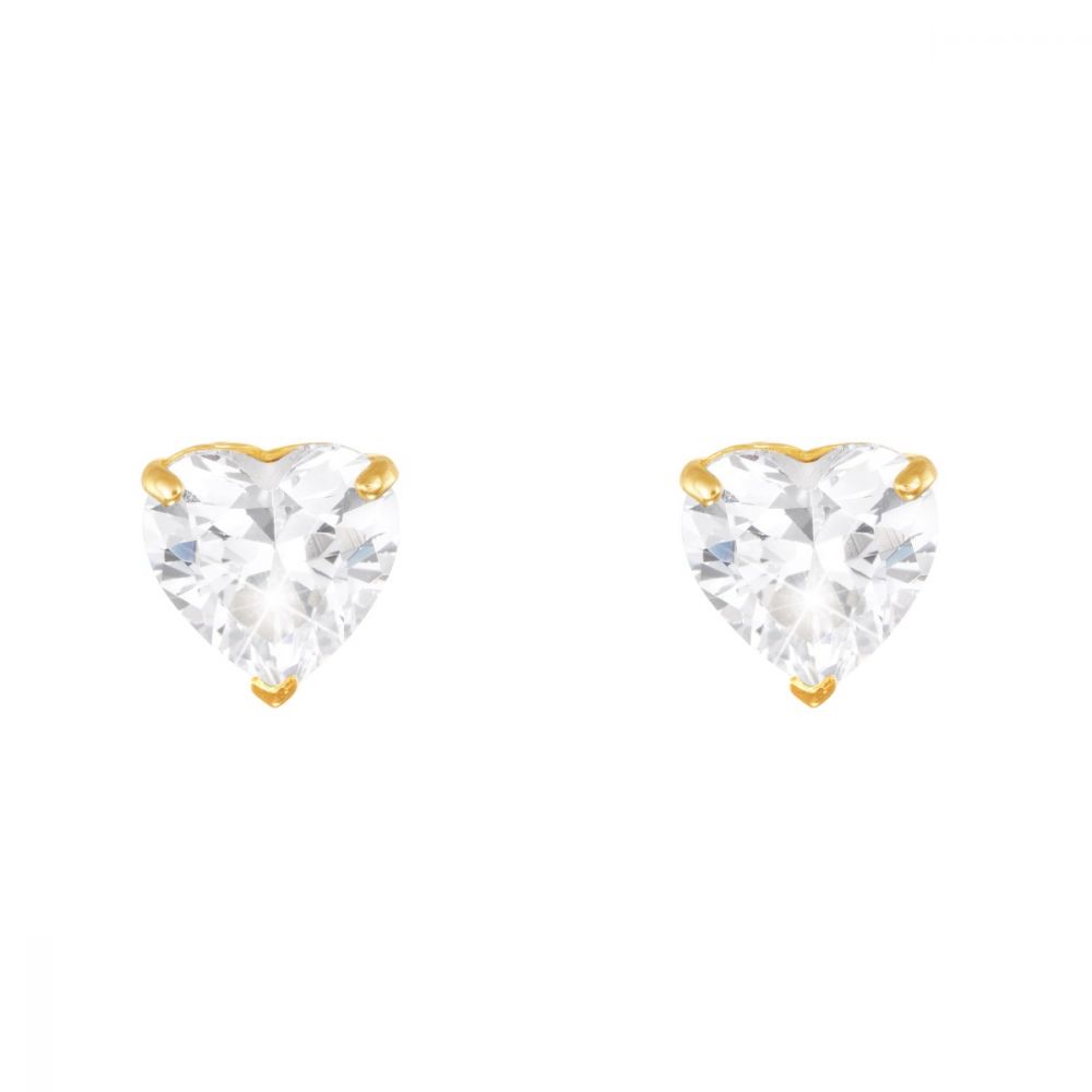 Stroili Orecchini Cuore Oro Giallo 9K Bon Ton