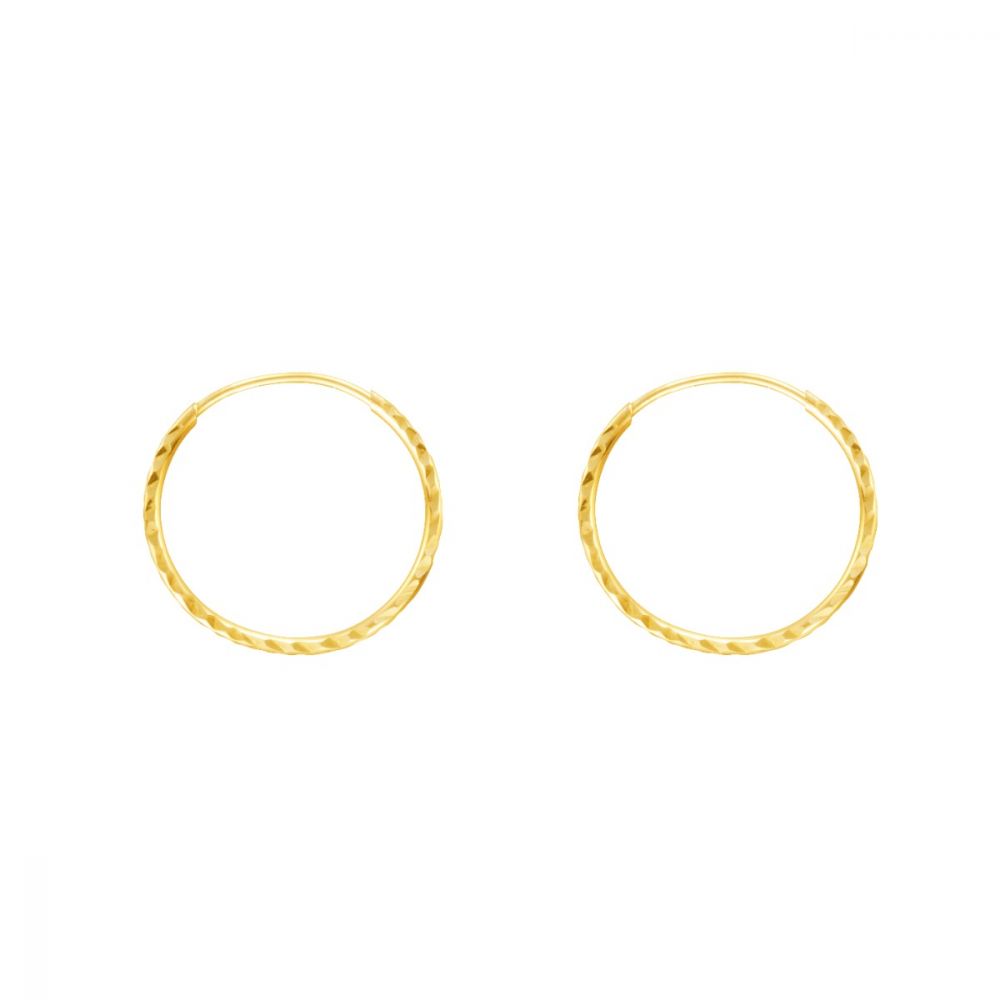 Stroili Cerchio Oro Giallo 9k Diamantato 10 mm Toujours