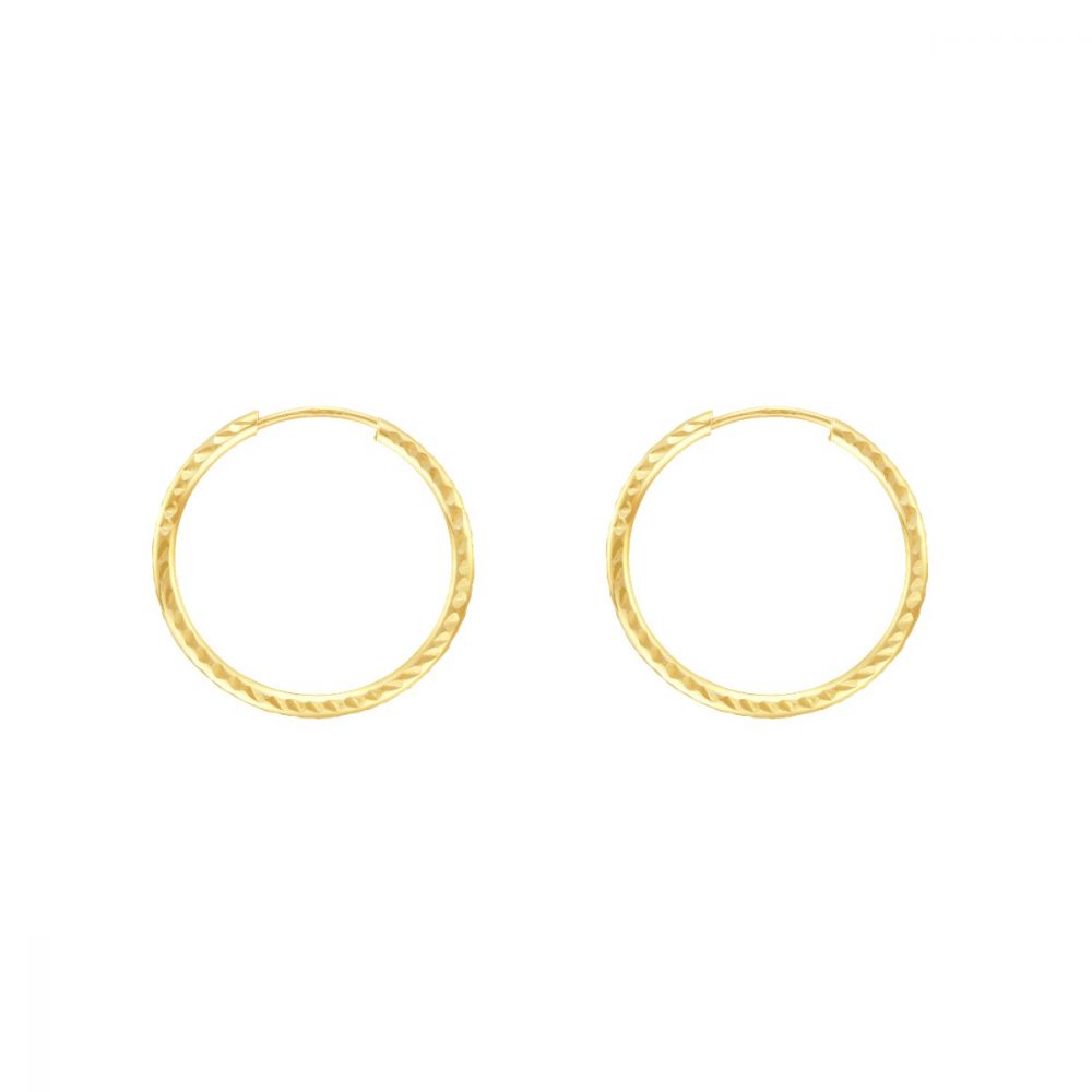 Stroili Cerchio Diamantato Oro Giallo 9Kt 15 mm Toujours