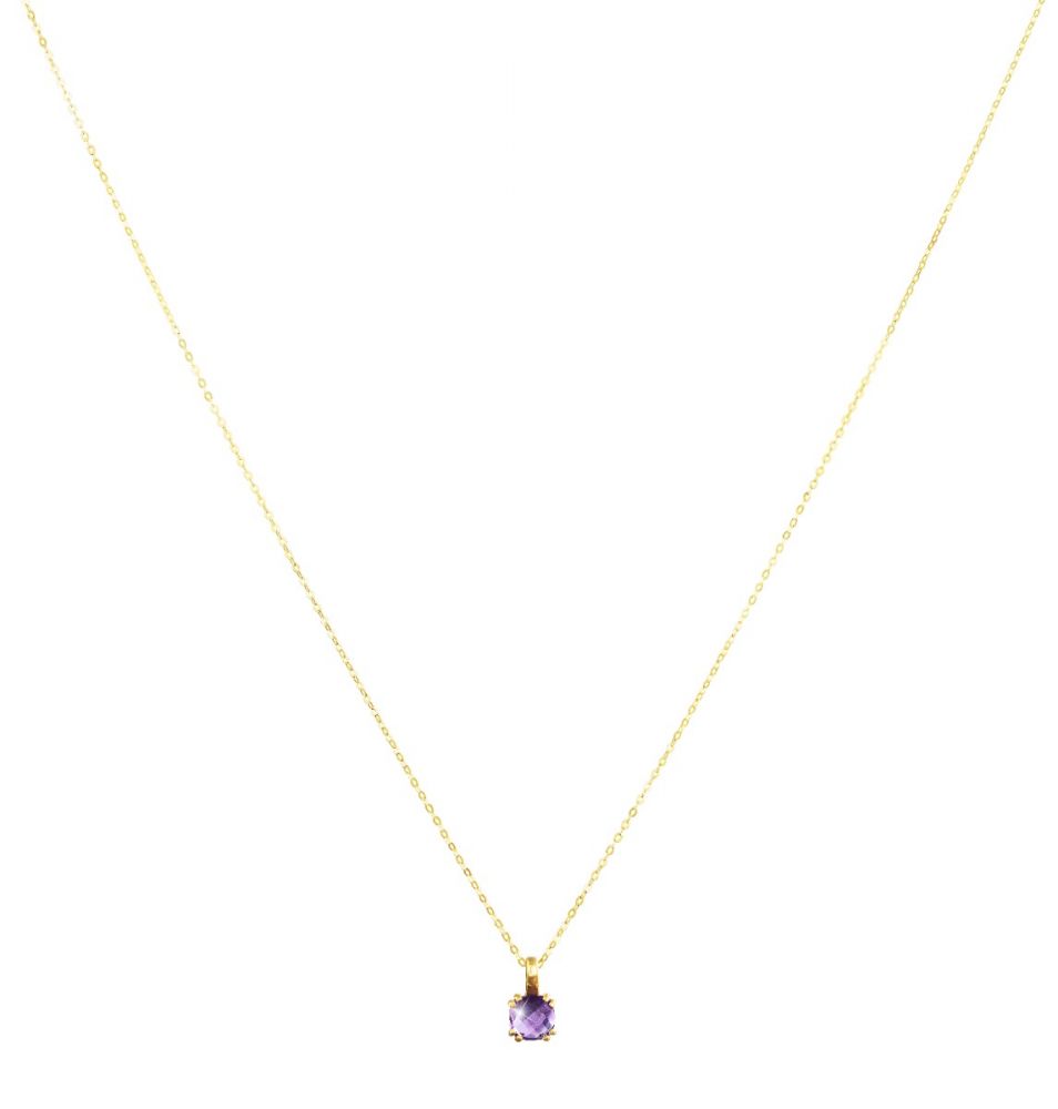 Stroili Collana Donna Oro Giallo 9K Ametista Amelie