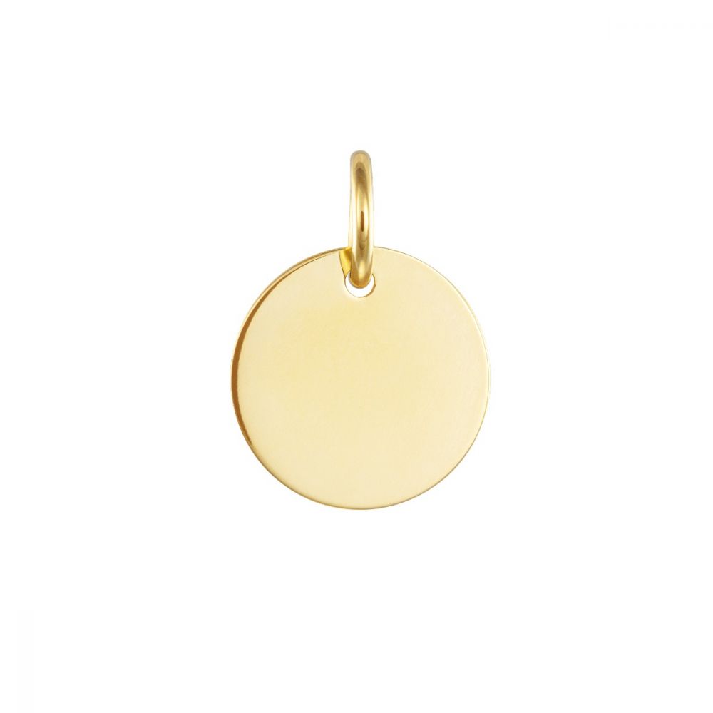Stroili Pendente Oro Giallo 9K Targhetta Tonda Poeme