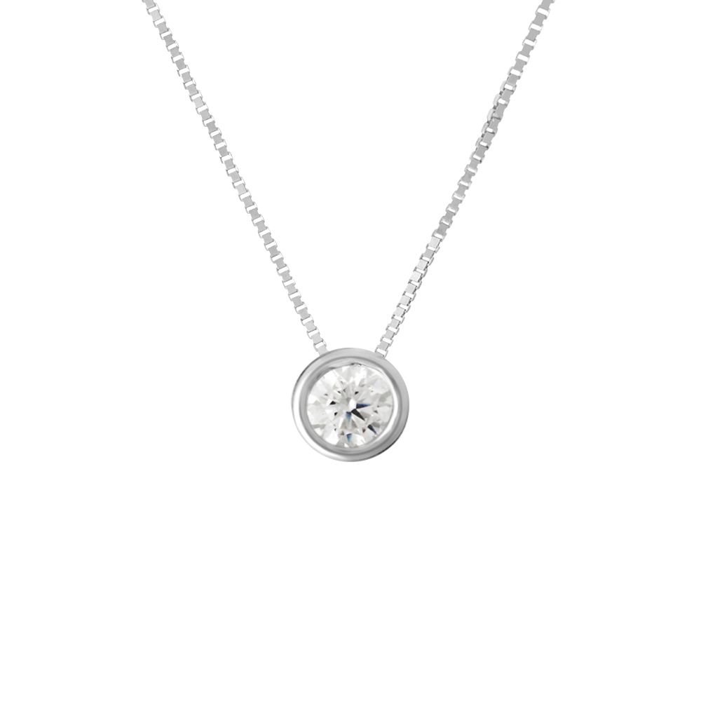 Stroili Collana Punto Luce Oro Bianco 9K Claire 