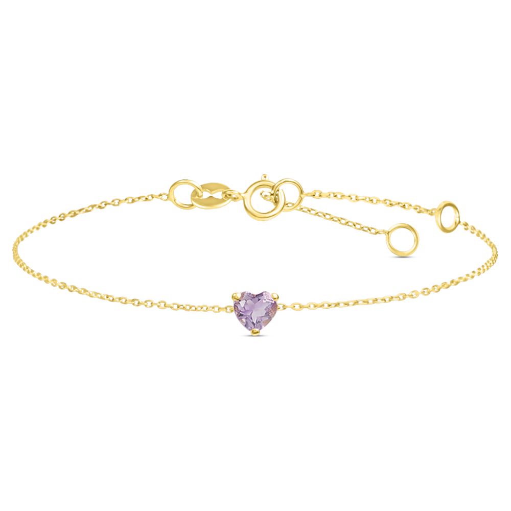 Stroili Bracciale Oro Giallo 9K Ametista Amelie