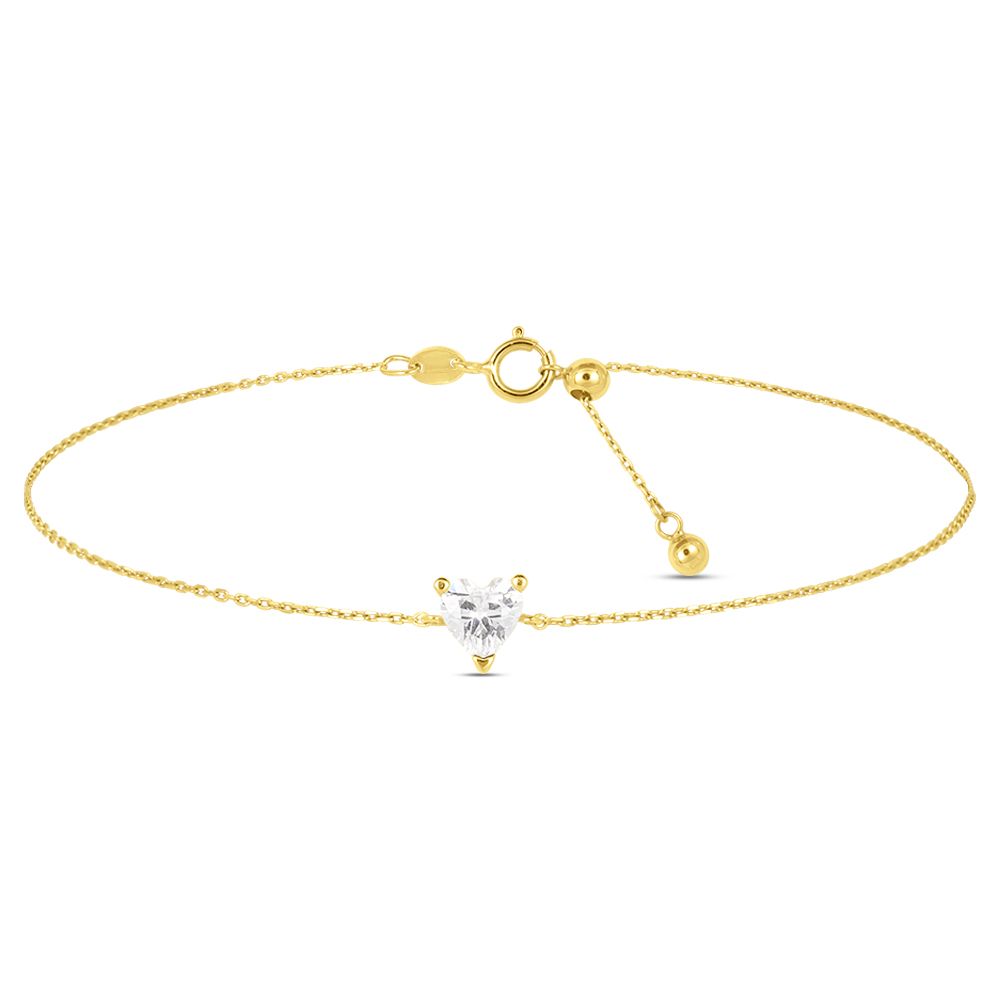 Stroili Bracciale Oro Giallo 9K Cuore Claire
