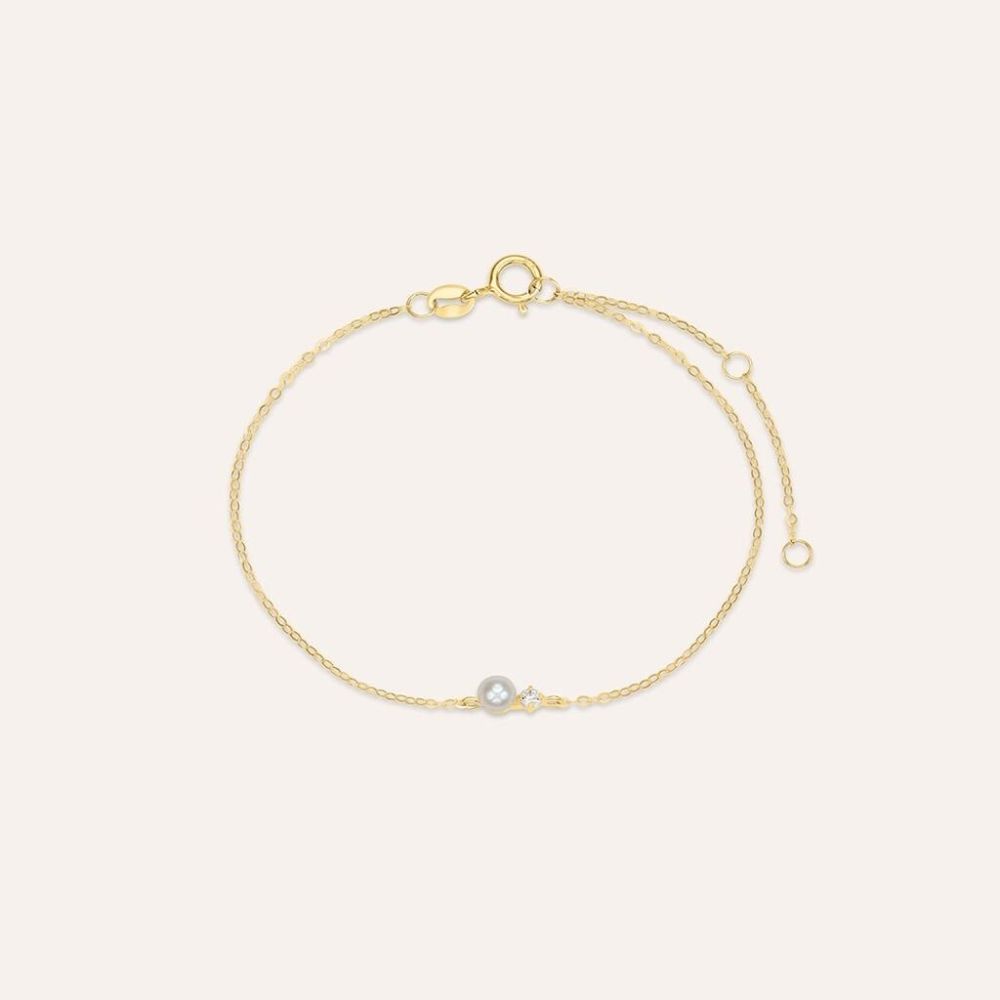Stroili Bracciale Oro Giallo 9K e Perla 3mm Gabrielle