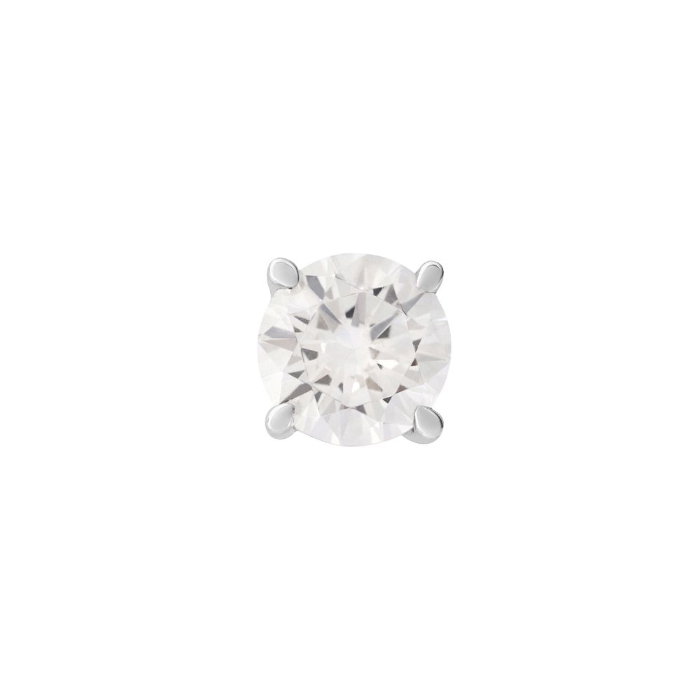 Stroili Mono Orecchino Punto Luce Oro Bianco 9k L'homme Or