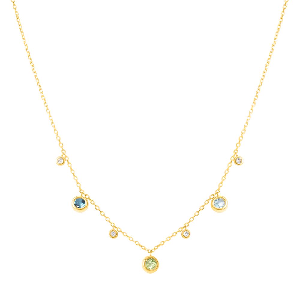Stroili Collana Oro Giallo Zirconi Multicolor Amelie