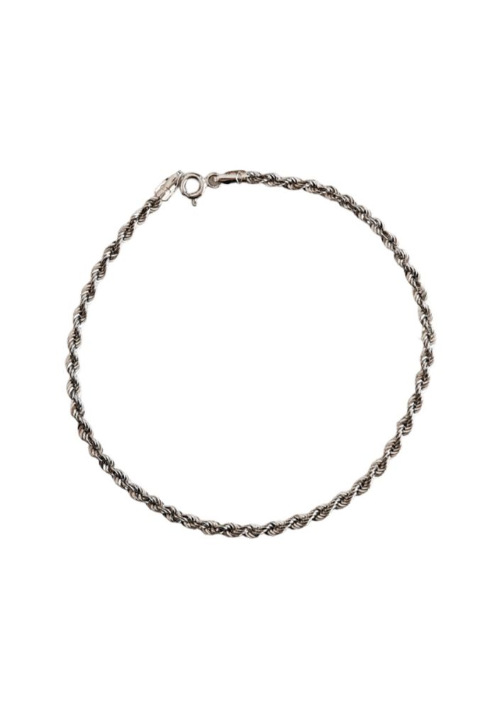 Stroili Bracciale Corda Oro Bianco 9K L'homme Or