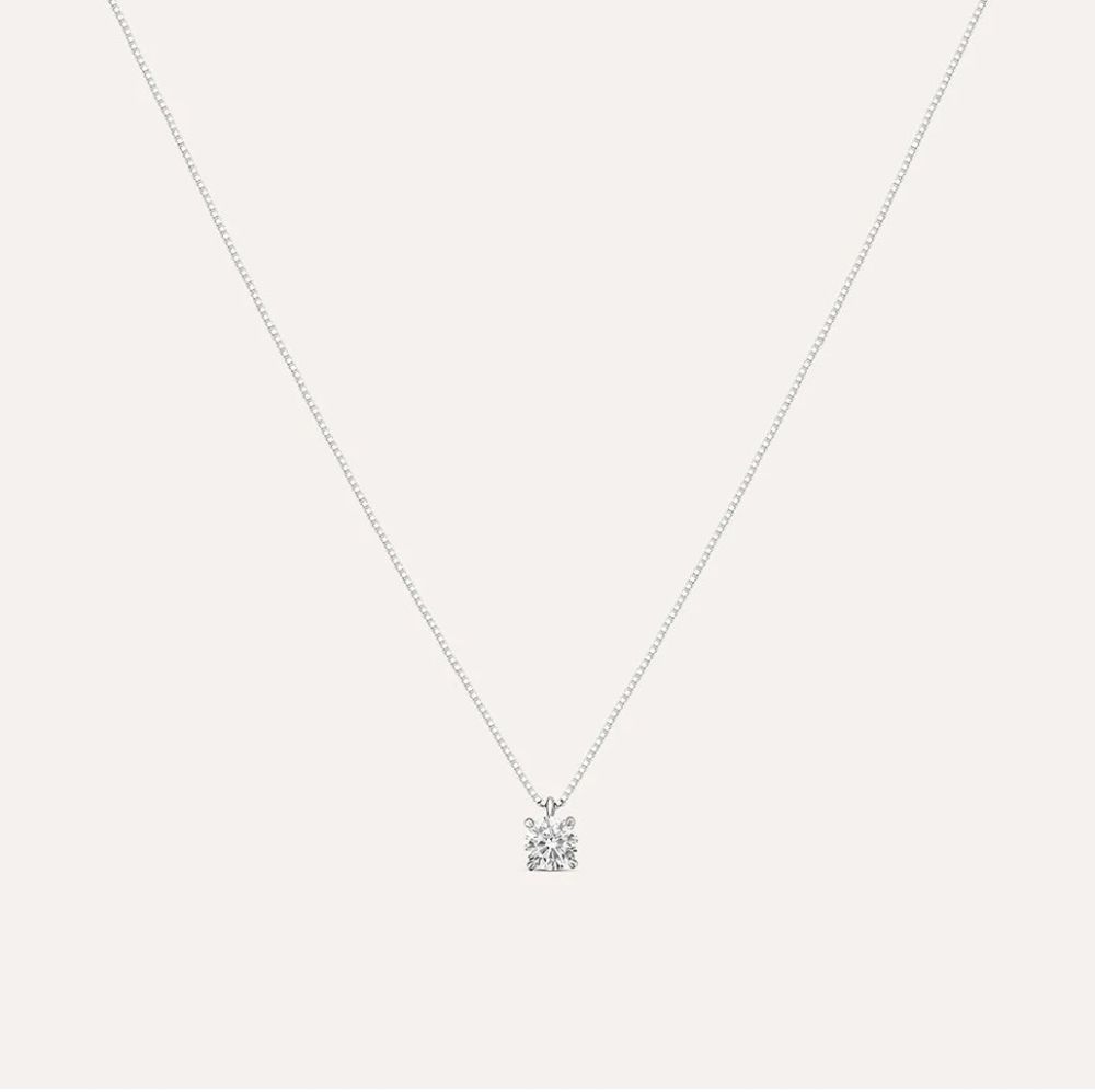 Stroili Collana Oro Bianco 9K Punto Luce 4 mm Claire