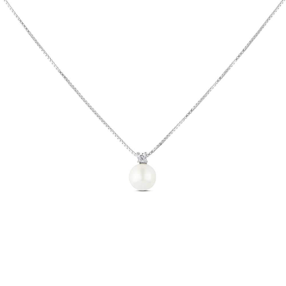 Stroili Collana Argento Perla 8 mm Silver Pearls