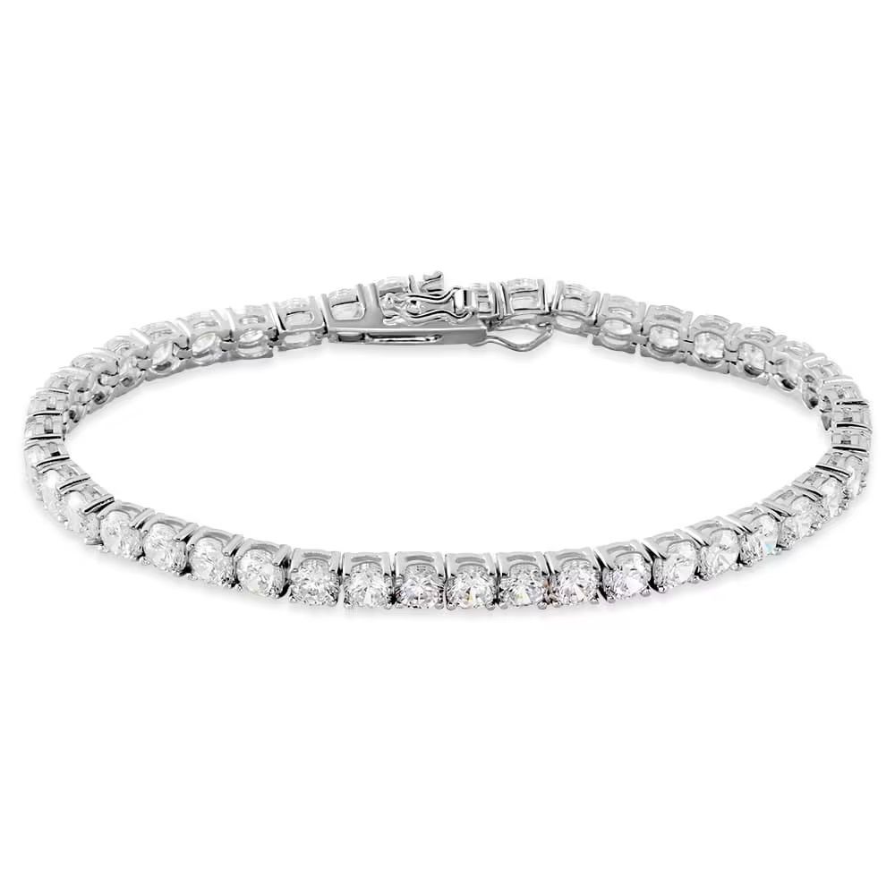 Stroili Tennis Argento Zirconi Bianchi 4 mm