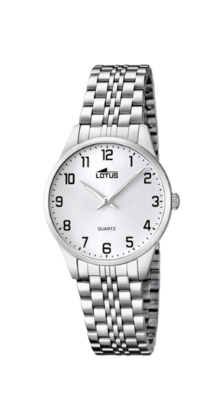 Lotus Orologio Donna Solo Tempo Acciaio Quadrante Silver
