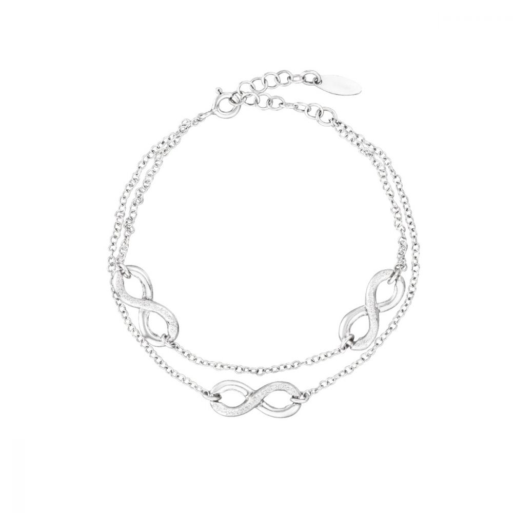 Stroili Bracciale 2 Fili Argento Infiniti Silver Collection