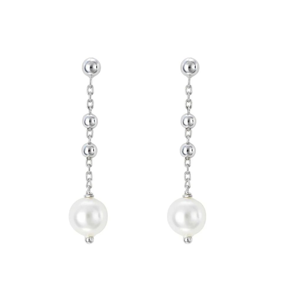 Stroili Orecchini Argento Con Perla Silver Pearls