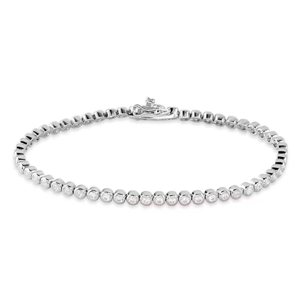 Stroili Tennis Argento Zirconi Bianchi 2 mm