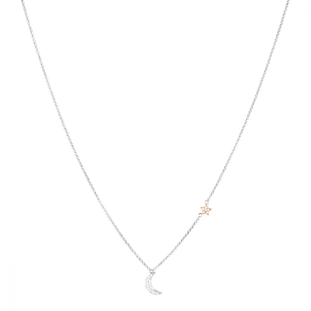 Stroili Collana Donna Argento Stella e Luna Silver Moments