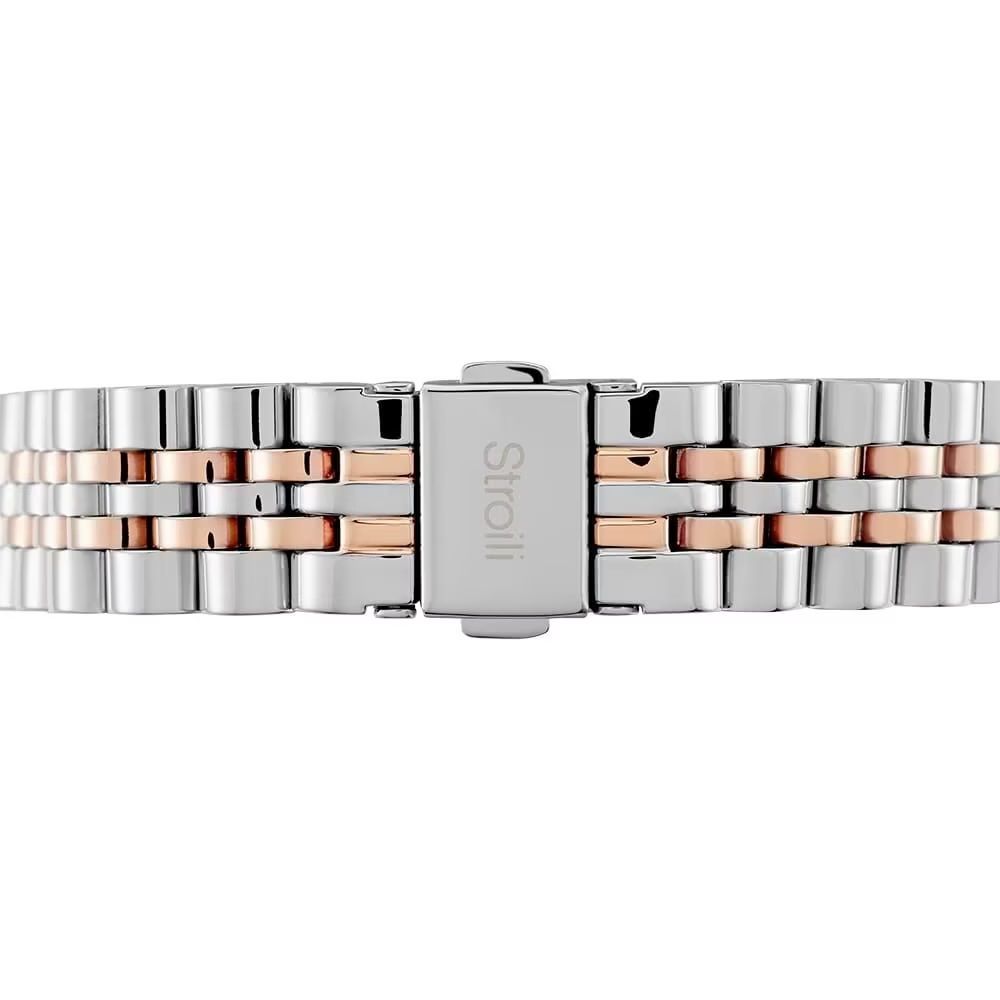 Stroili Orologio Acciaio Bicolore Solo Tempo Donna Quadrante Silver