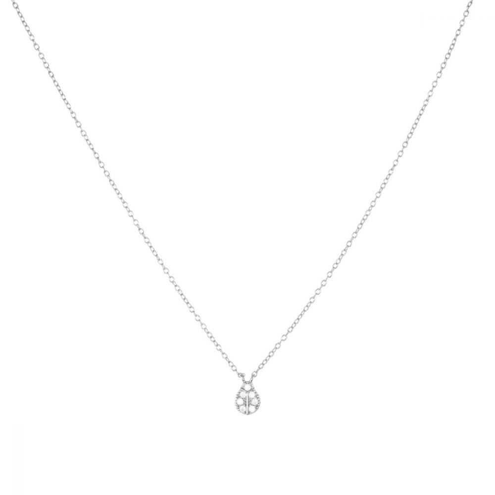 Stroili Girocollo Argento Coccinella con Cristalli