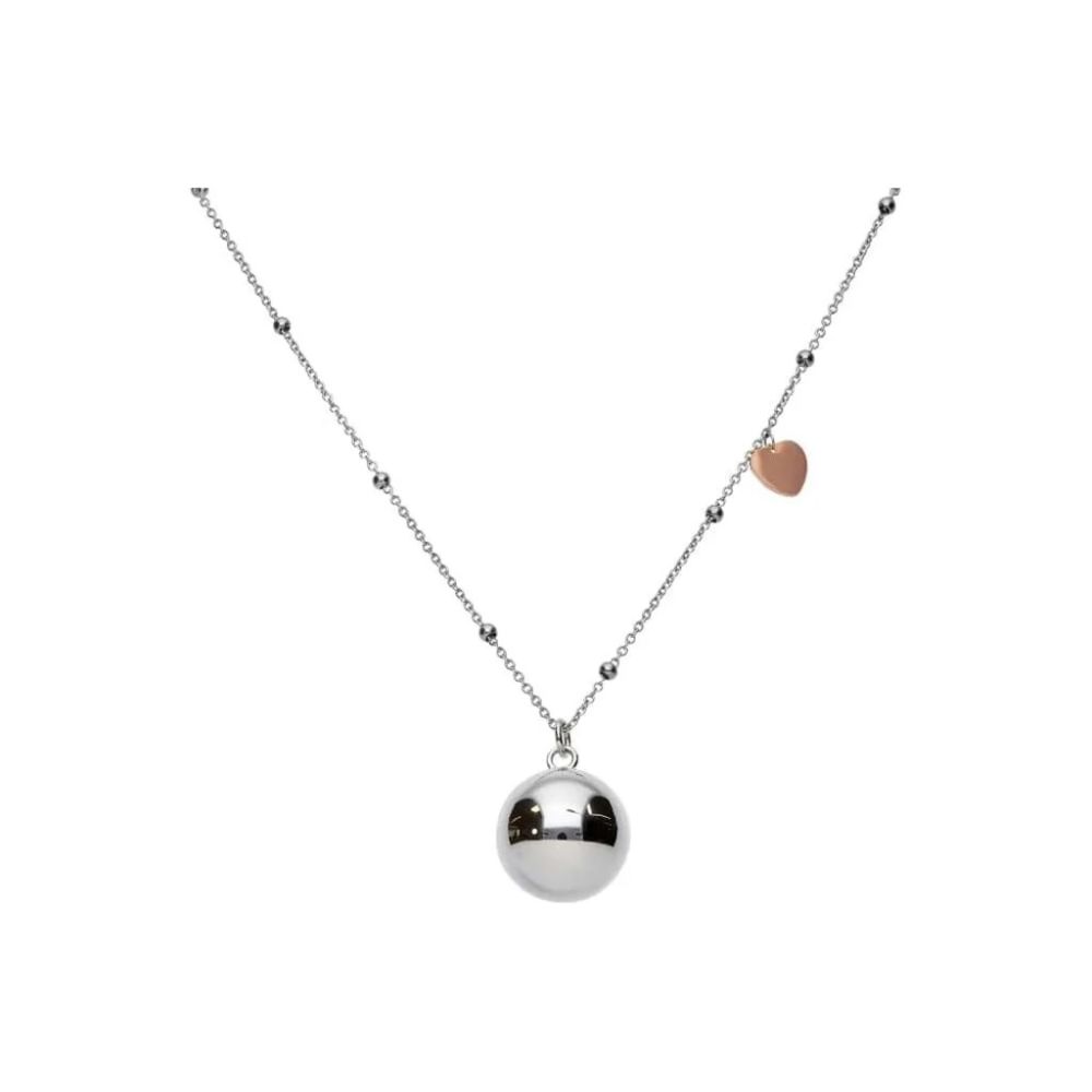 Stroili Collana Chiama Angeli Acciaio Cuore Rosè