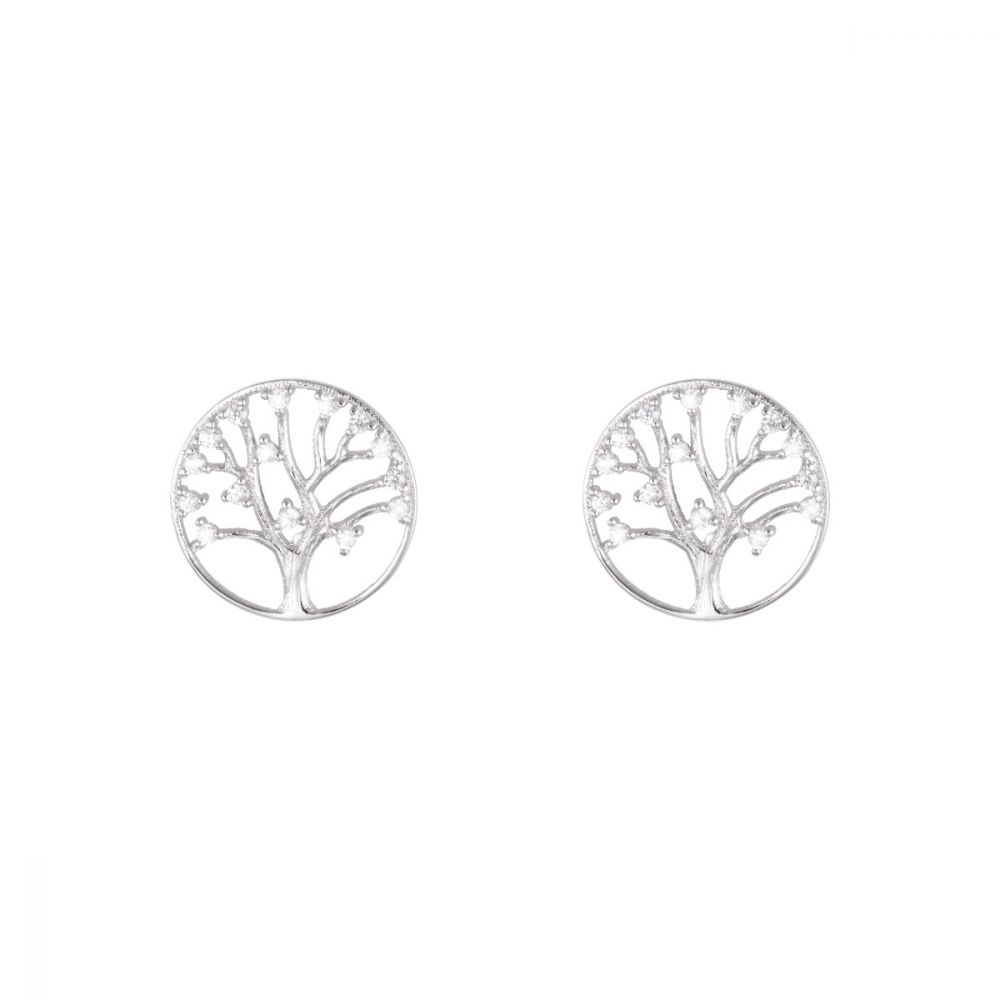 Stroili Orecchini Argento Rodiato Albero della Vita