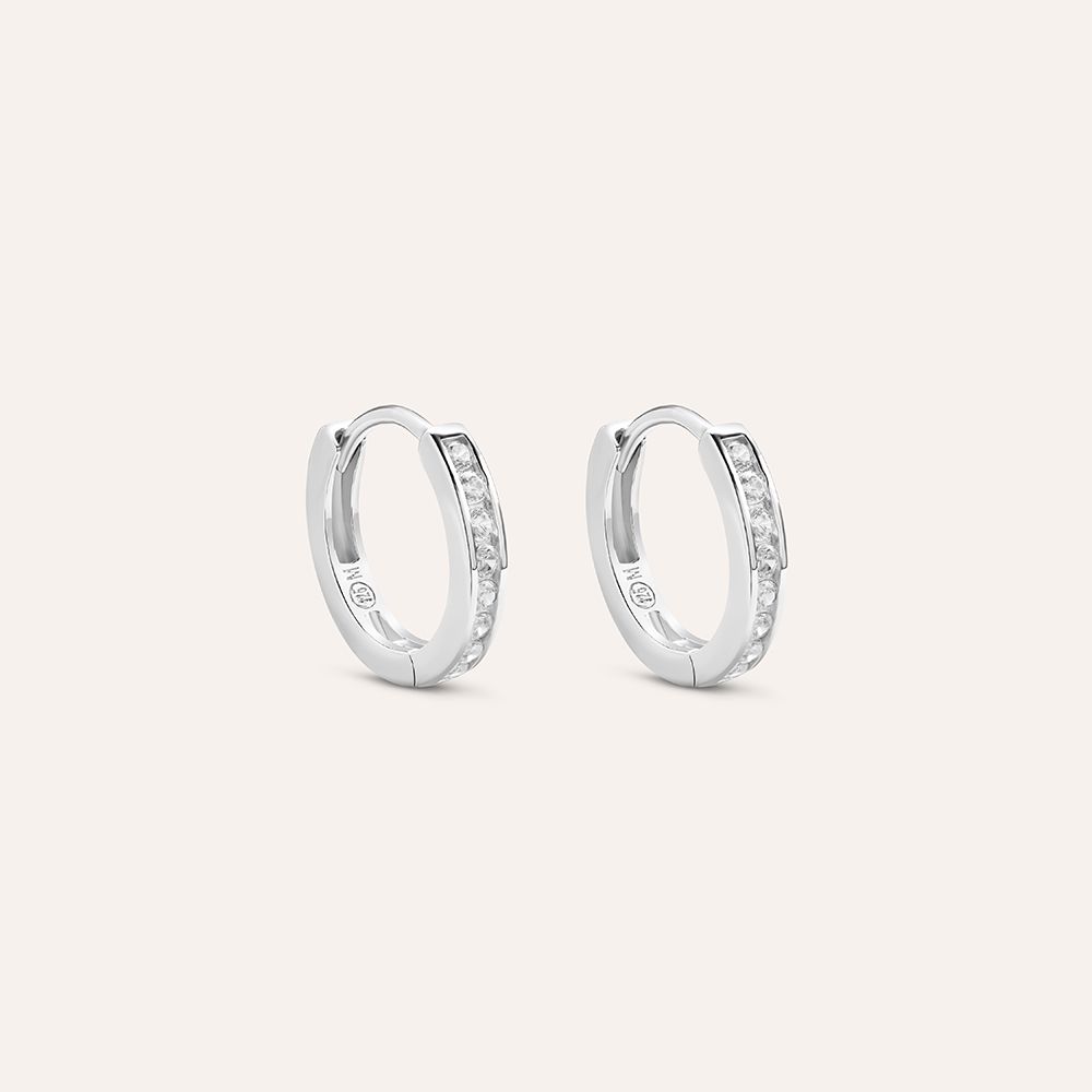 Stroili Cerchi Argento Zirconi Bianchi Silver Elegance