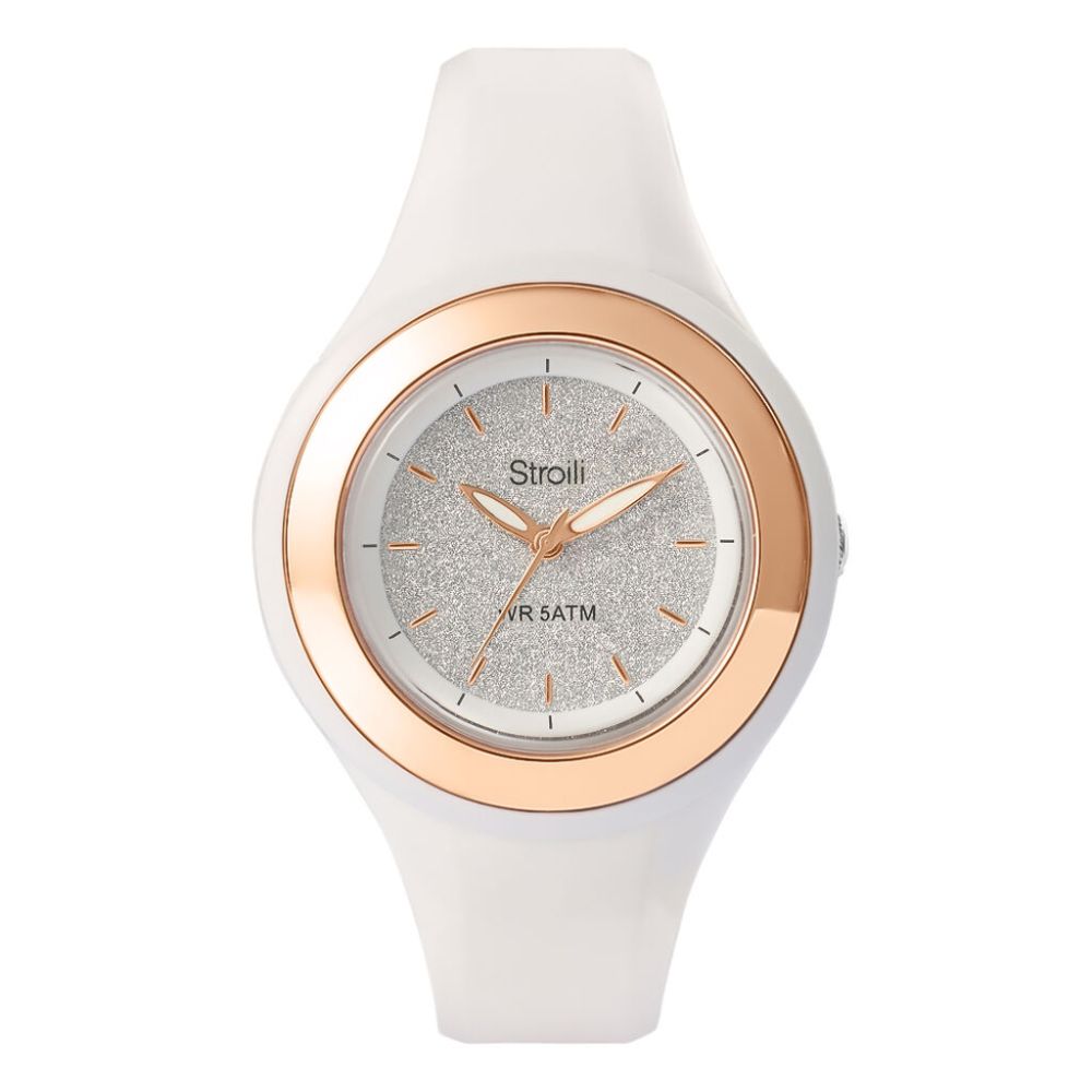 Stroili Orologio Solo Tempo Gomma Bianca Los Angeles