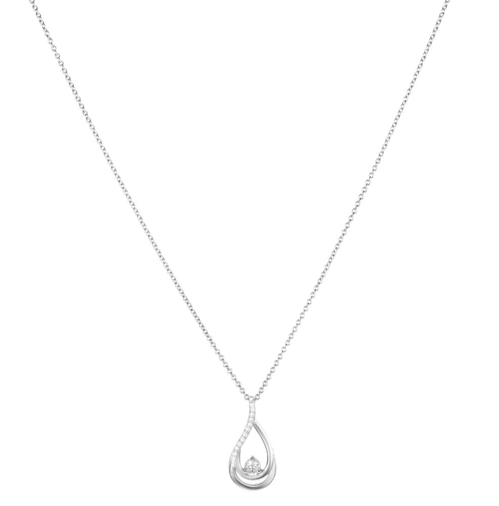 Stroili Collana Argento Rodiato e Zirconi Silver Shine