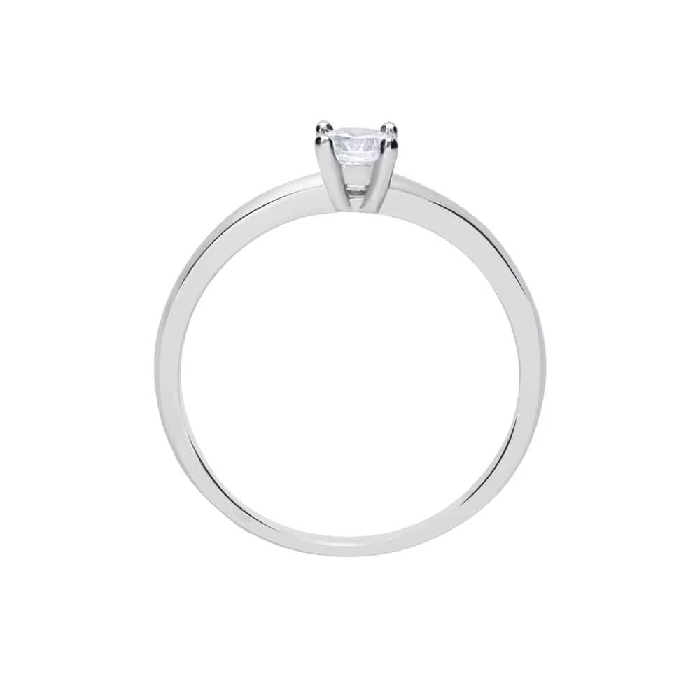 Stroili Anello Donna Argento Rodiato Solitario 3 mm