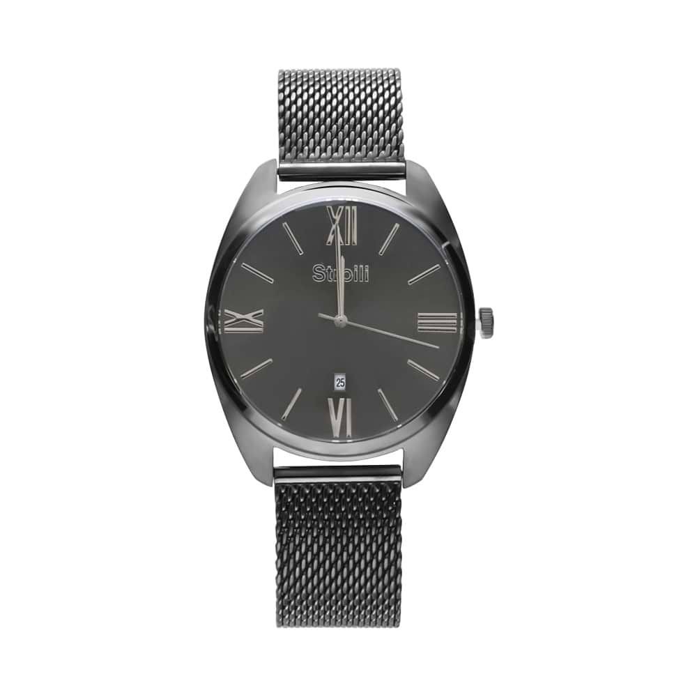 Stroili Orologio Acciaio Antracite Solo Tempo Uomo Monaco