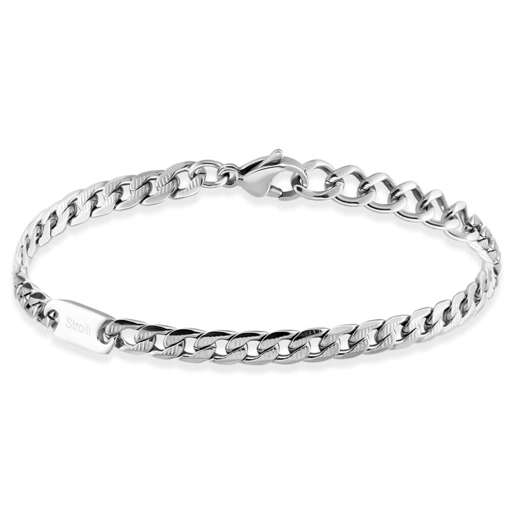 Stroili Bracciale Catena Acciaio Man Code