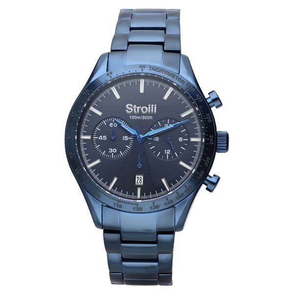 Stroili Orologio Uomo Cronografo Acciaio Blu