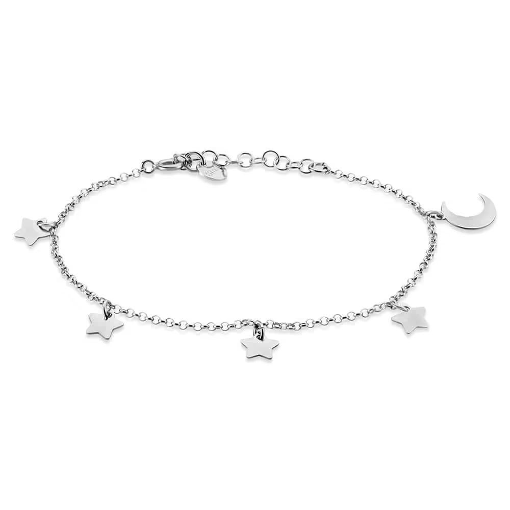 Stroili Bracciale Donna Argento Luna e Stelle