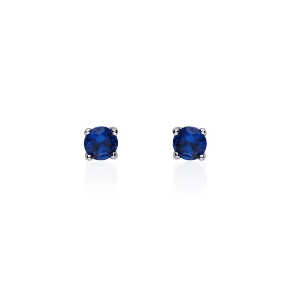 Stroili Orecchini Argento Zircone Blu Silver Raimbow