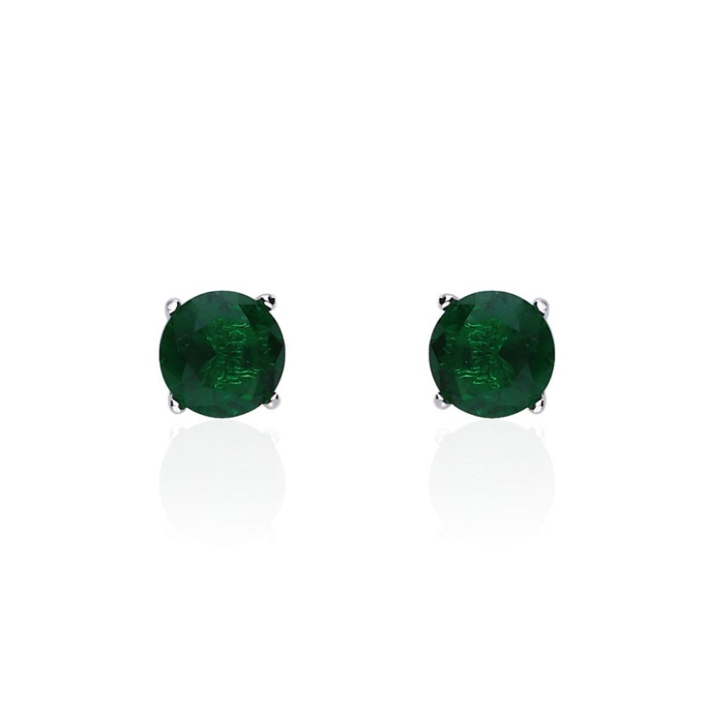 Stroili Orecchini Argento Zircone Verde Silver Raimbow