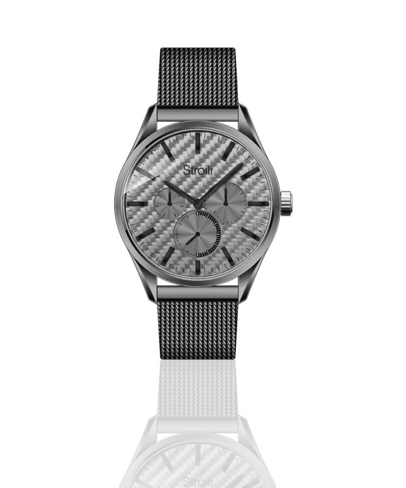 Stroili Orologio Multifunzione Uomo Acciaio Antracite Marrakech