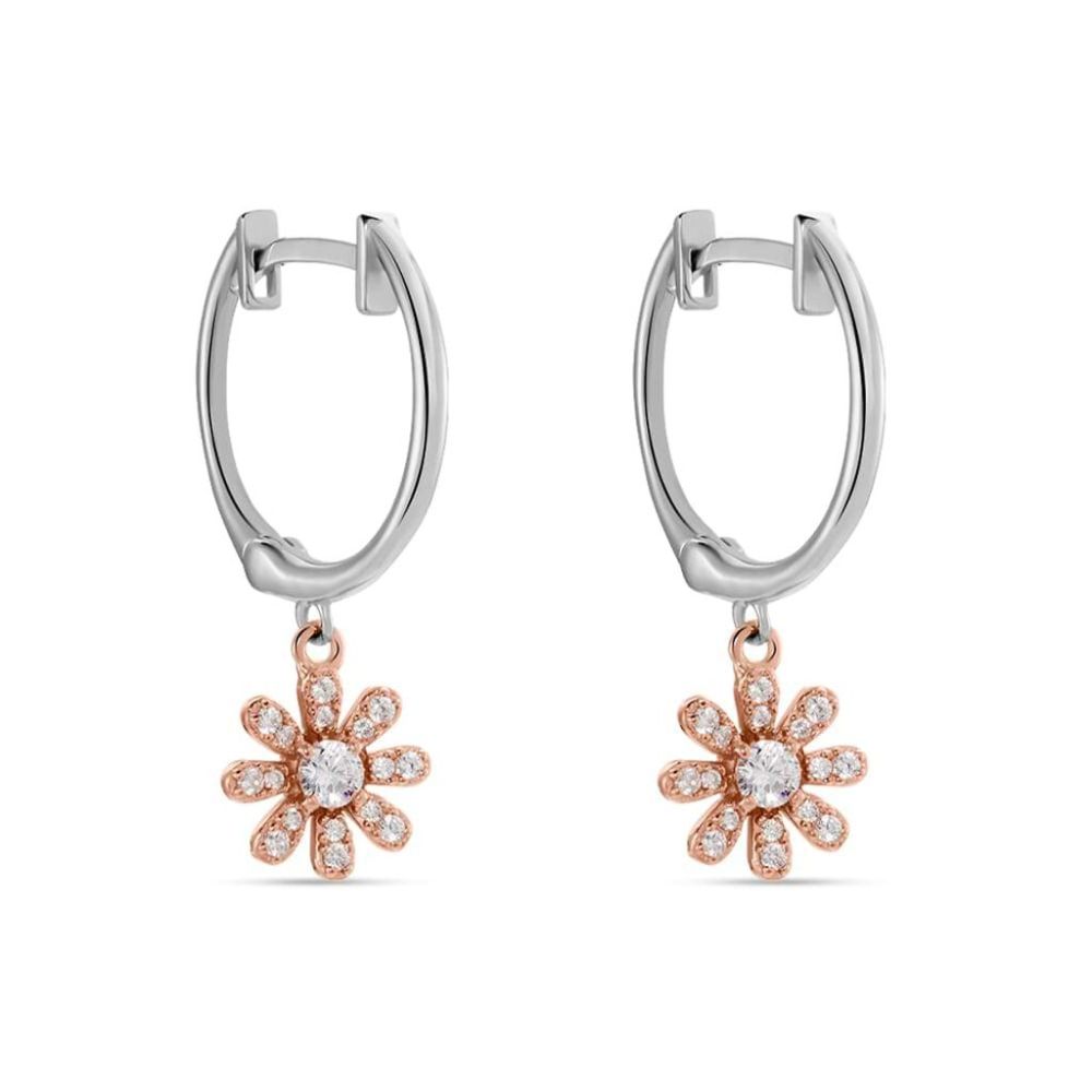 Stroili Cerchietto Argento Fiore Rosè e Cristalli Silver Moments