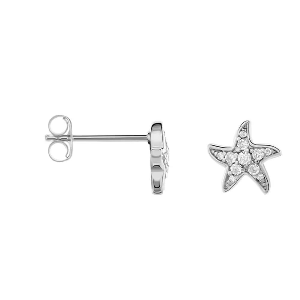 Stroili Orecchini Lobo Argento Stella Marina 