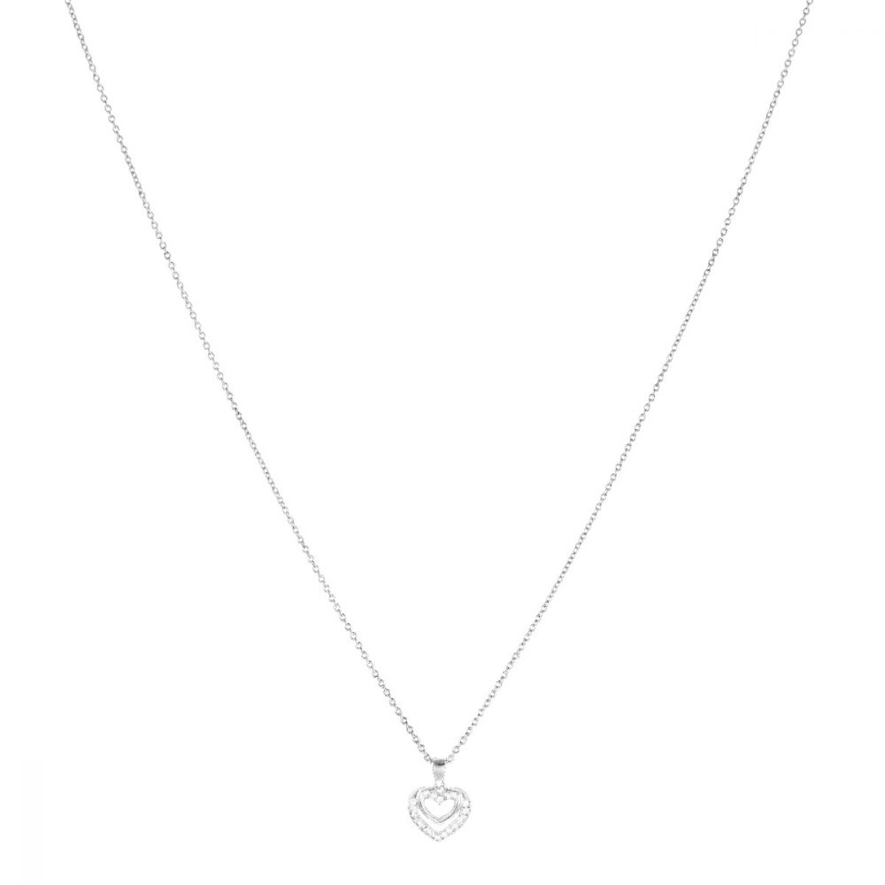 Stroili Collana Donna Argento Cuore Zirconato Silver Moments