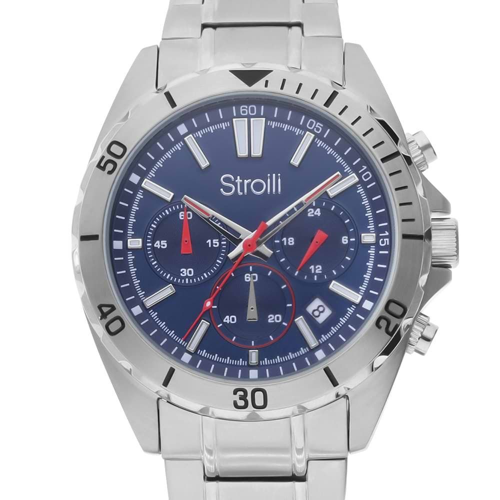 Stroili Orologio Uomo Acciaio Quadrante Blu Melbourne